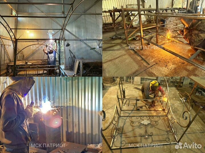 Мангал с печью под казан