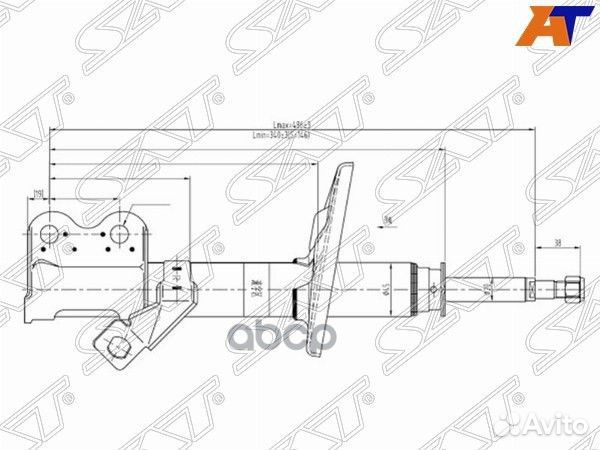 Стойка передняя toyota corolla/levin/sprinter/T