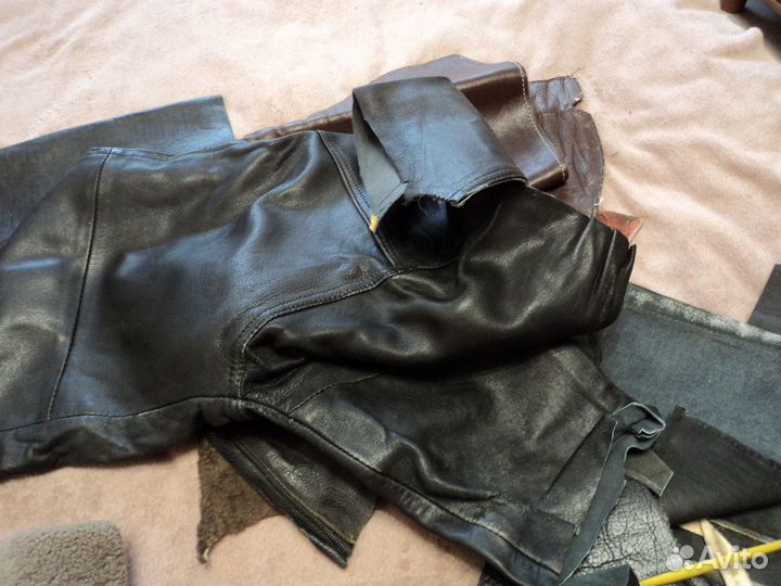 Кусочки натур кожи