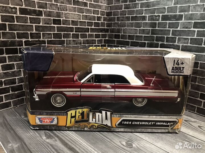Motormax 1/24 Chevrolet Impala 1964 Lowrider Red
