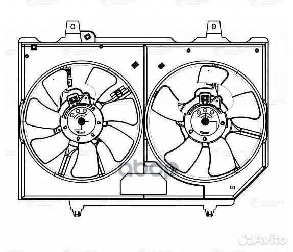 Вентилятор радиатора охлаждения nissan X-trail
