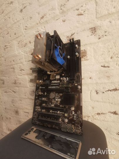 FM2A88X Pro+ ASRock + процессор, кулер
