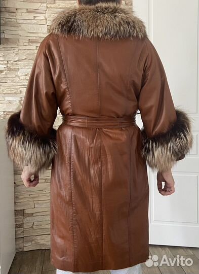 Кожаное пальто