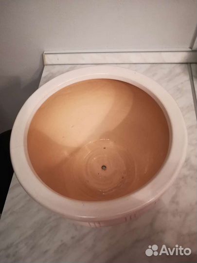 Горшок керамический с тарелкой