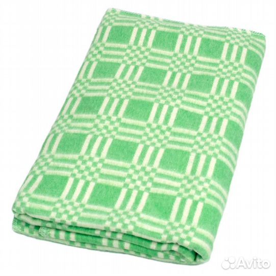 Одеяло для йоги байковое 212 х 125 см зеленый
