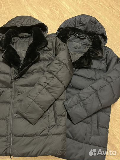 Пуховик мужской английский воротник косуха