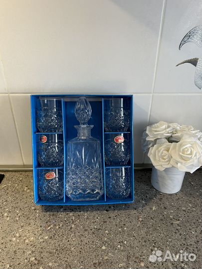 Набор для виски, хрусталь, Bohemia новый