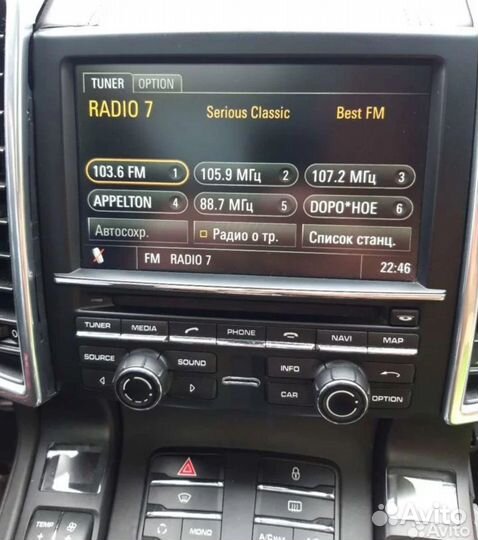 Магнитола Панель управления Porsche Caynne