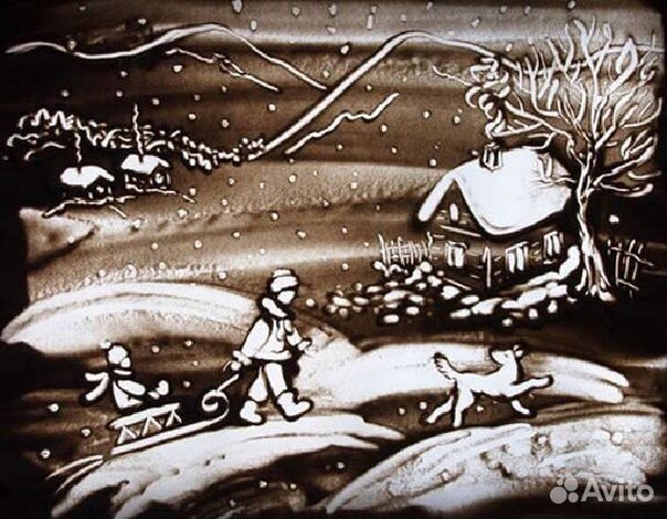 Световой песочный планшет. Прокат, аренда