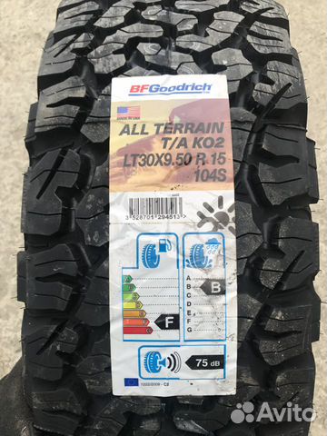 Bfgoodrich All-Terrain T/A KO2 9.5/30 R15 104S