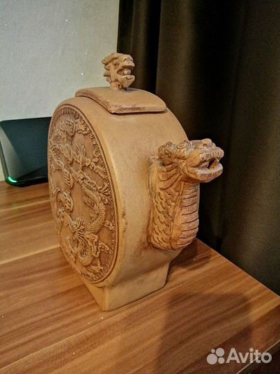 Заварочный глиняный чайник ручной работы