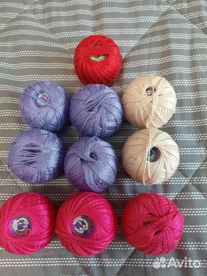 Пряжа Ирис и Каскад (хлопок с вискозой)