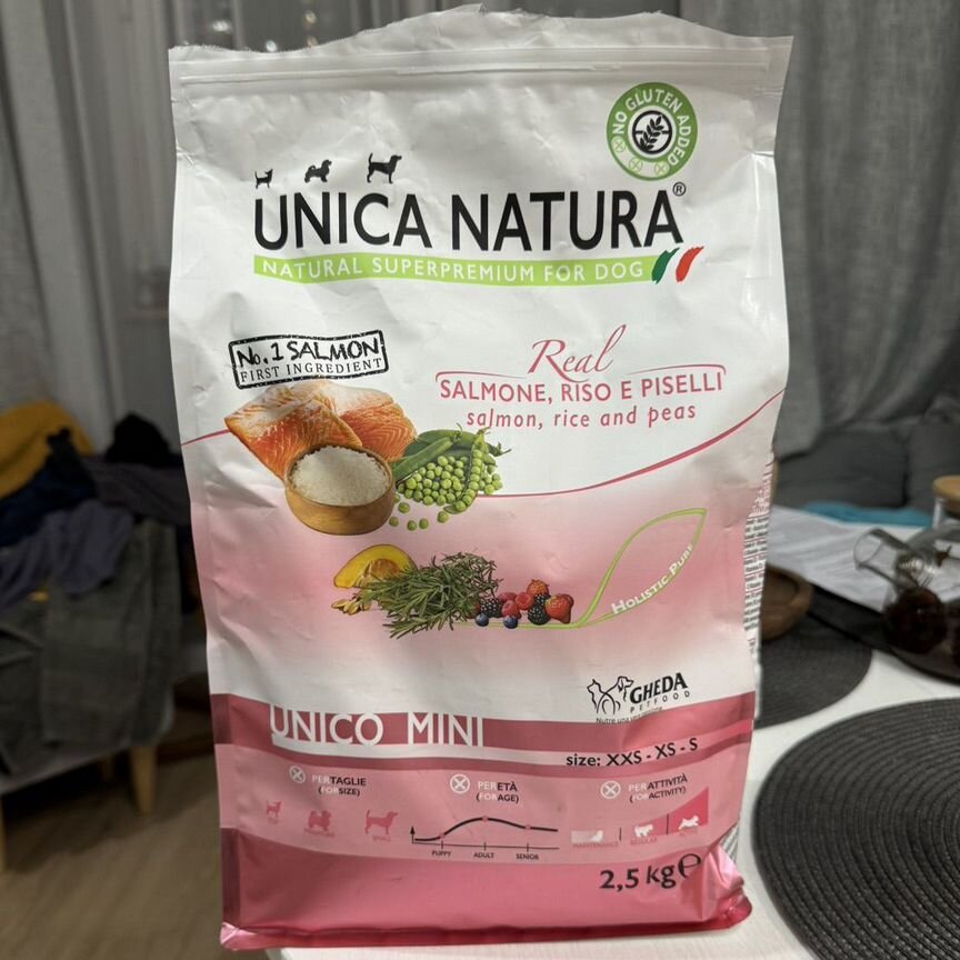 Корм для собак unica natura