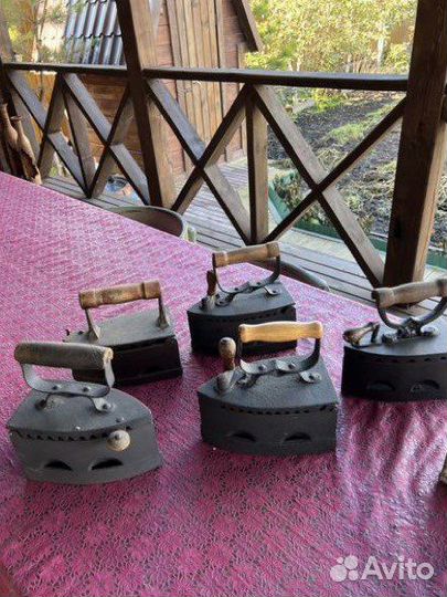 Утюг чугунный старинный