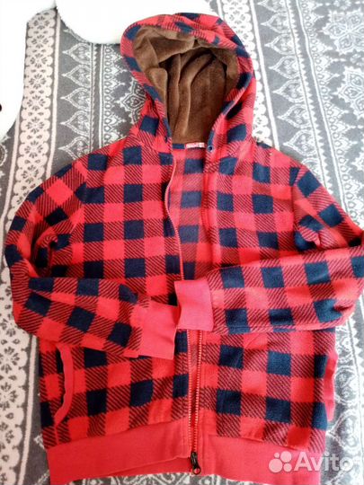 Толстовка мягкая и теплая рост 140