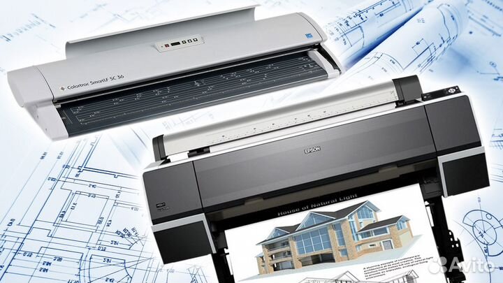 Чертежи, фото, переплёт, копия, распечатка, скан