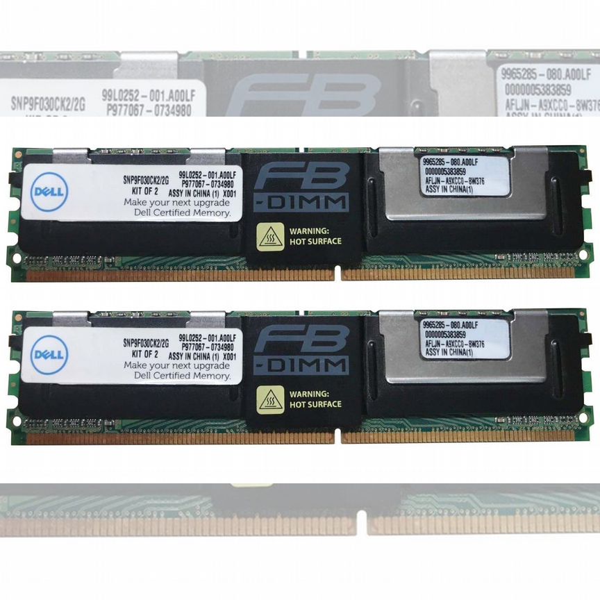 [SNP9F030CK2/2G] Оперативная Память Dell Ddr2 2gb Snp9f030ck2/2g