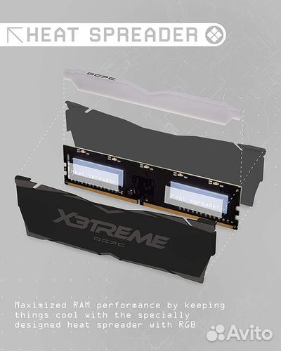Оперативная память 8 Gb 3200 MHz ocpc X3treme RGB