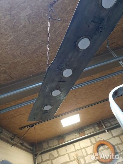 Люстра бревно в стиле лофт