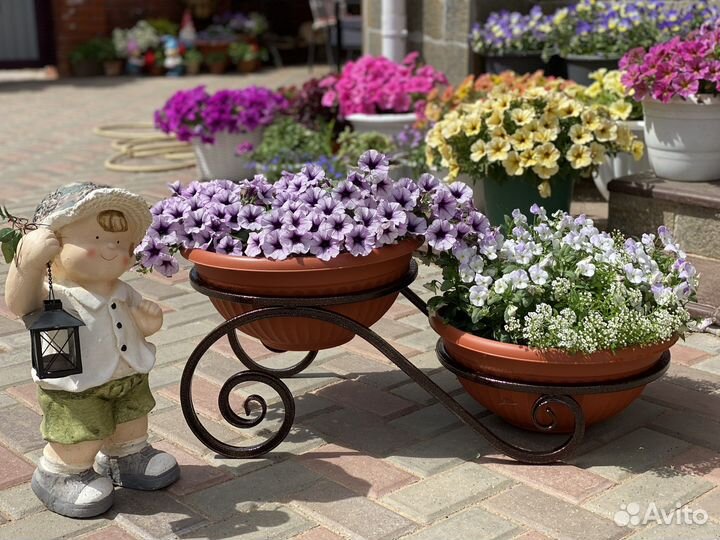 Стойка для цветов на 2 кашпо