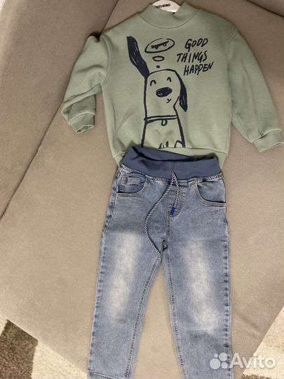 Пакет с вещами на мальчика 104-110-116