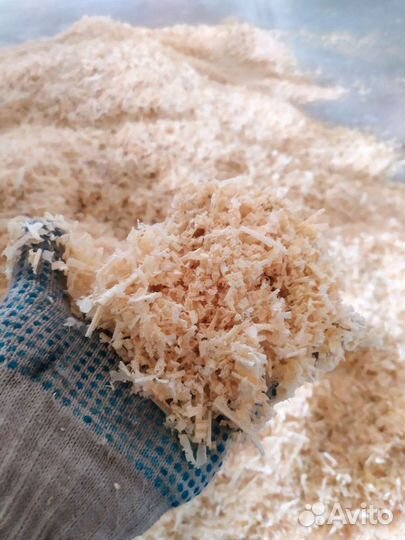 Опилки в мешках