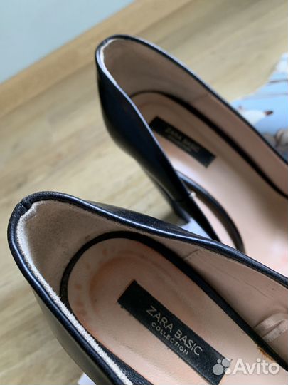 Туфли кожаные Zara