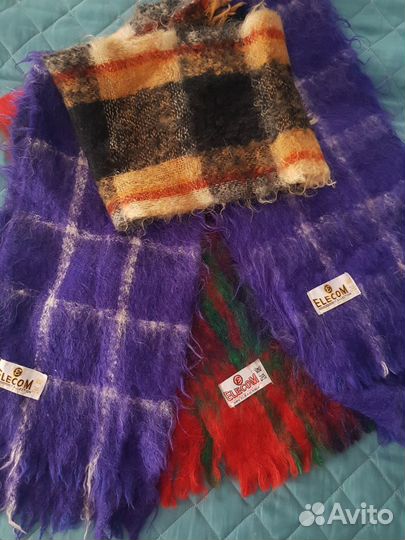 Шарфы мохеровые СССР винтаж 3 шт