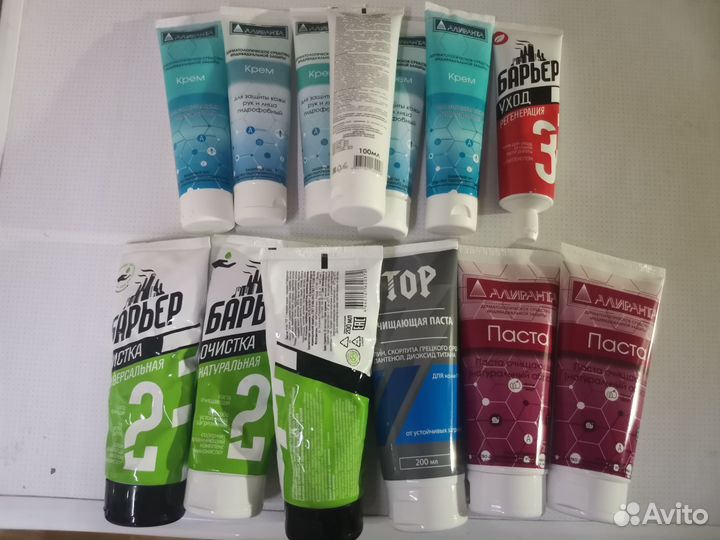 Крем защитный, паста очищающая