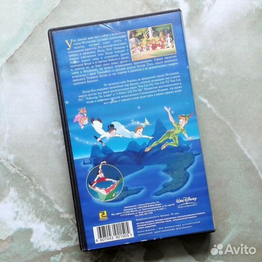 Видеокассеты Питер Пэн Лило и Стич Олененок Рудоль