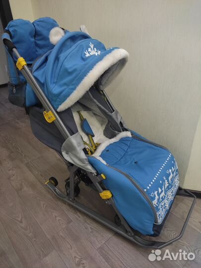 Детские санки коляска бу