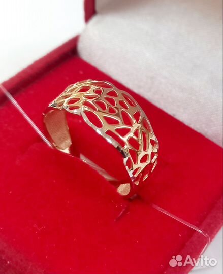 Золотое кольцо новое (арт.114398) Л101Б