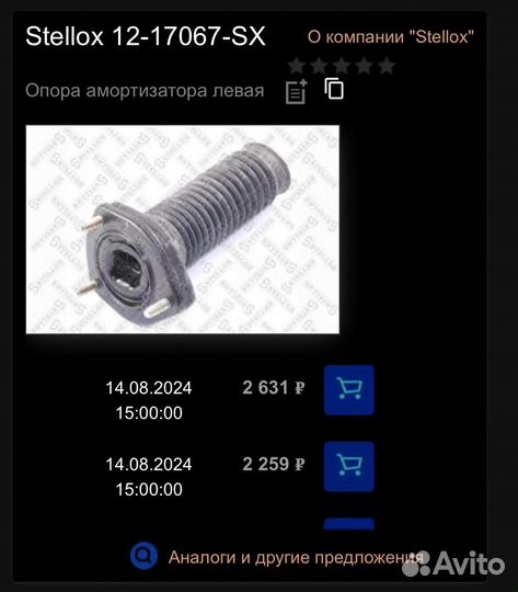 Опоры амортизаторов