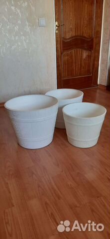 Цветочные горшки большие пластиковые