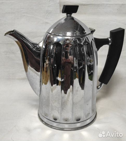 Чайник Кофейник латунный хромированный СССР