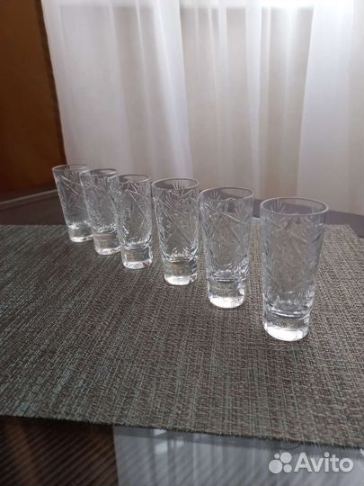 Стопки хрустальные СССР