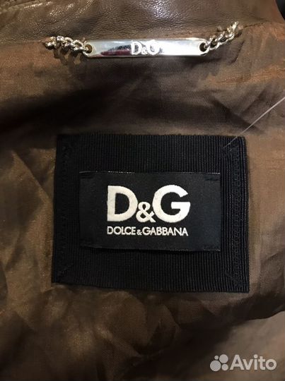 Кожаная Куртка Dolce&Gabbana