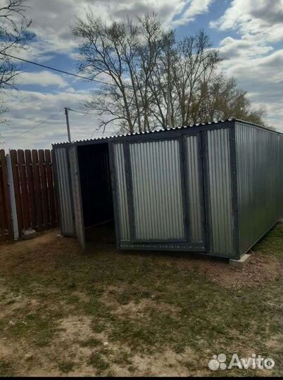 Гараж металлический хозблок