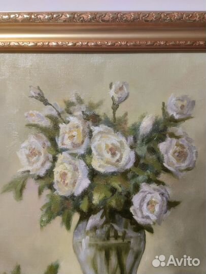 Картина маслом цветы