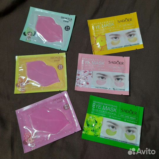 Гидрогелевые патчи для глаз и губ