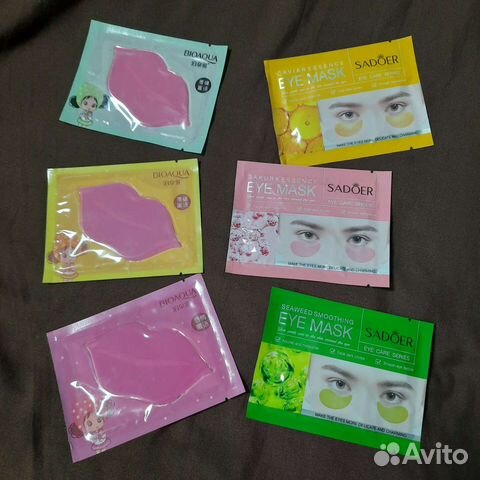 Гидрогелевые патчи для глаз и губ