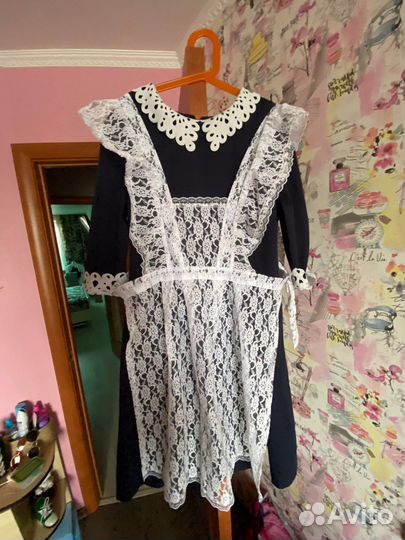 Школьное платье и фартук