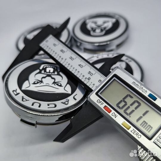 4шт Jaguar колпаки для литых дисков 60мм