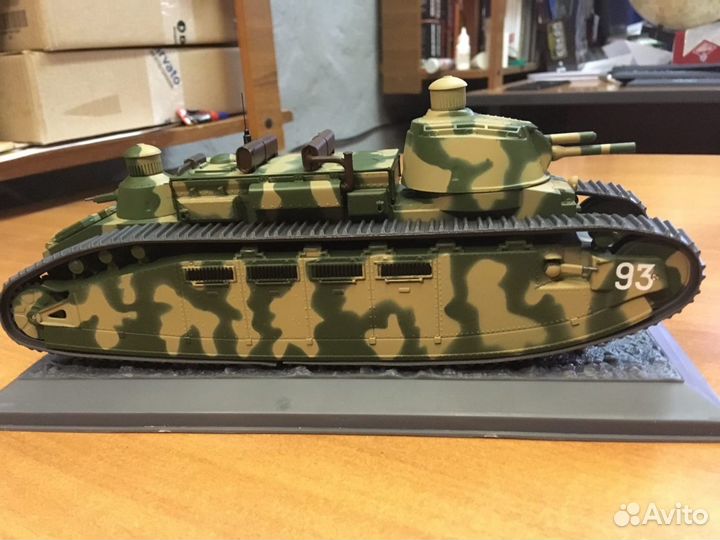 Модель танка Char 2C (Франция) масш.1:43