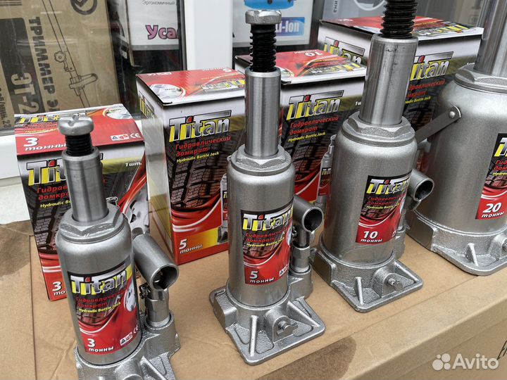 Домкрат бутылочный, гидравлический, Titan
