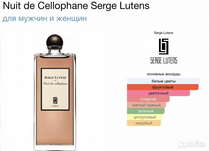 Духи унисекс Serge Lutens Nuit de Cellophane 50мл