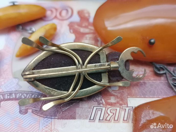 Украшения из Янтаря ссср, Броши, запонки 875пр