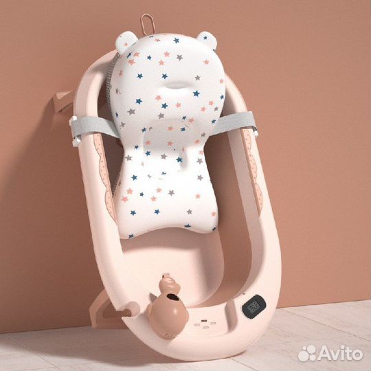 Ванночка для купания складная с термометром