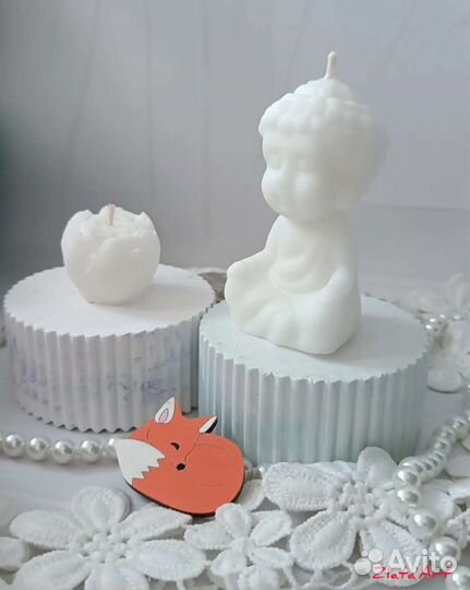 Свеча из кокосового воска Будда