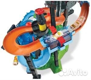 Невообразимая автомойка трек хот вилс с крокодилом